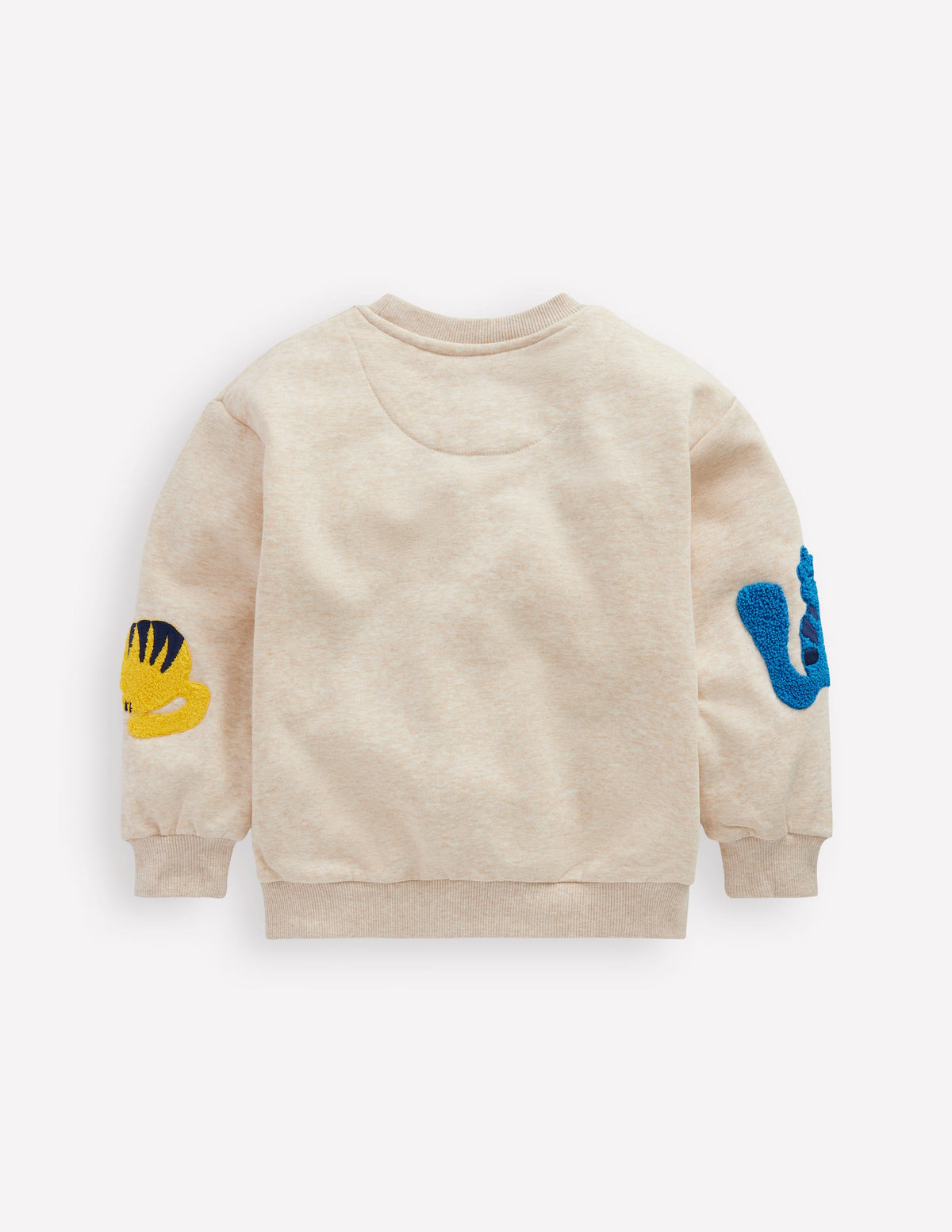 Bouclé-Sweatshirt mit Grafik-Hafer Meliert Katzen - Image 2