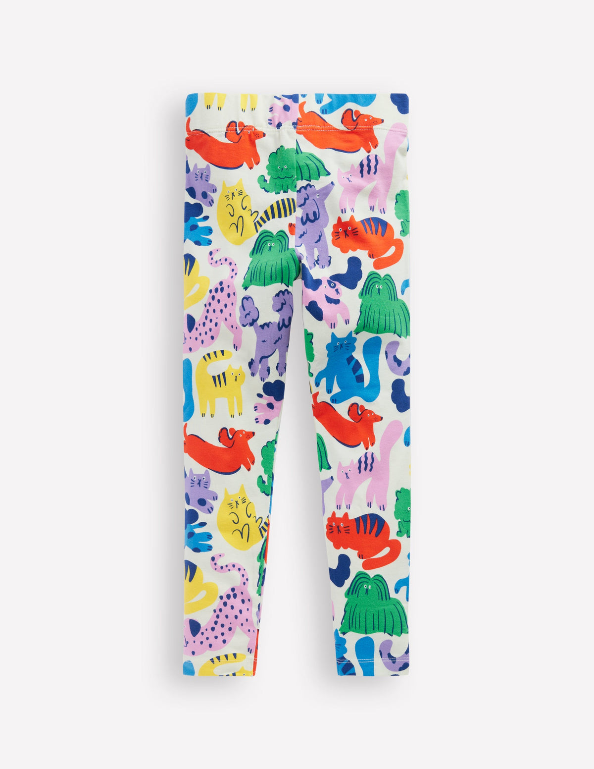 Everyday Fun Leggings-Multi Oatmeal Rainbow Pets - Image 2