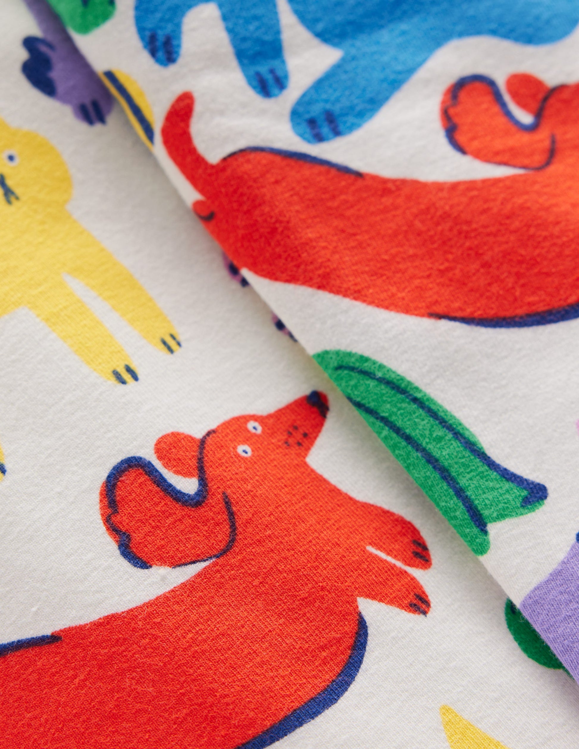 Everyday Fun Leggings-Multi Oatmeal Rainbow Pets-3