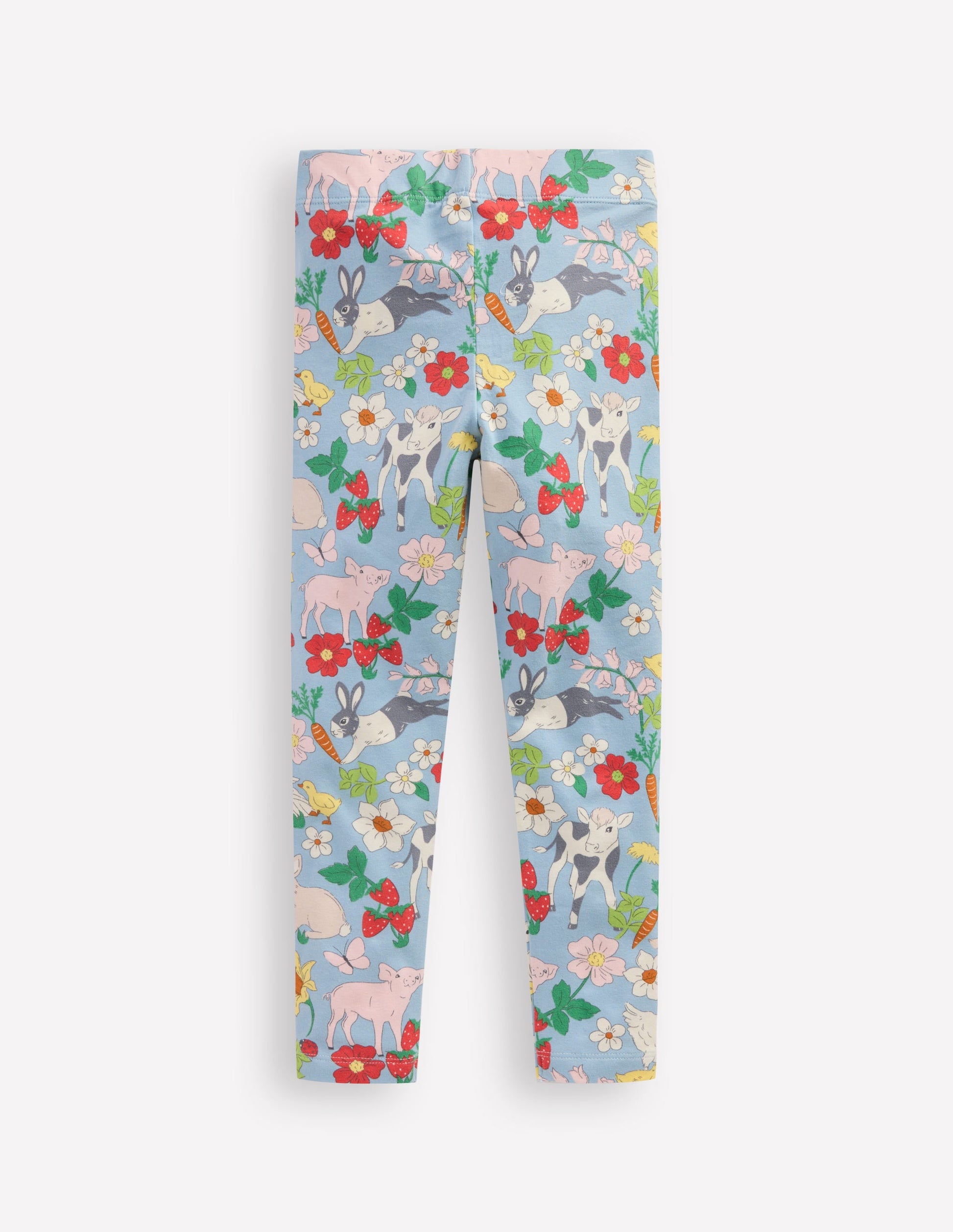Everyday Fun Leggings-Blue Spring Meadow-2