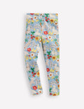 Everyday Fun Leggings-Blue Spring Meadow