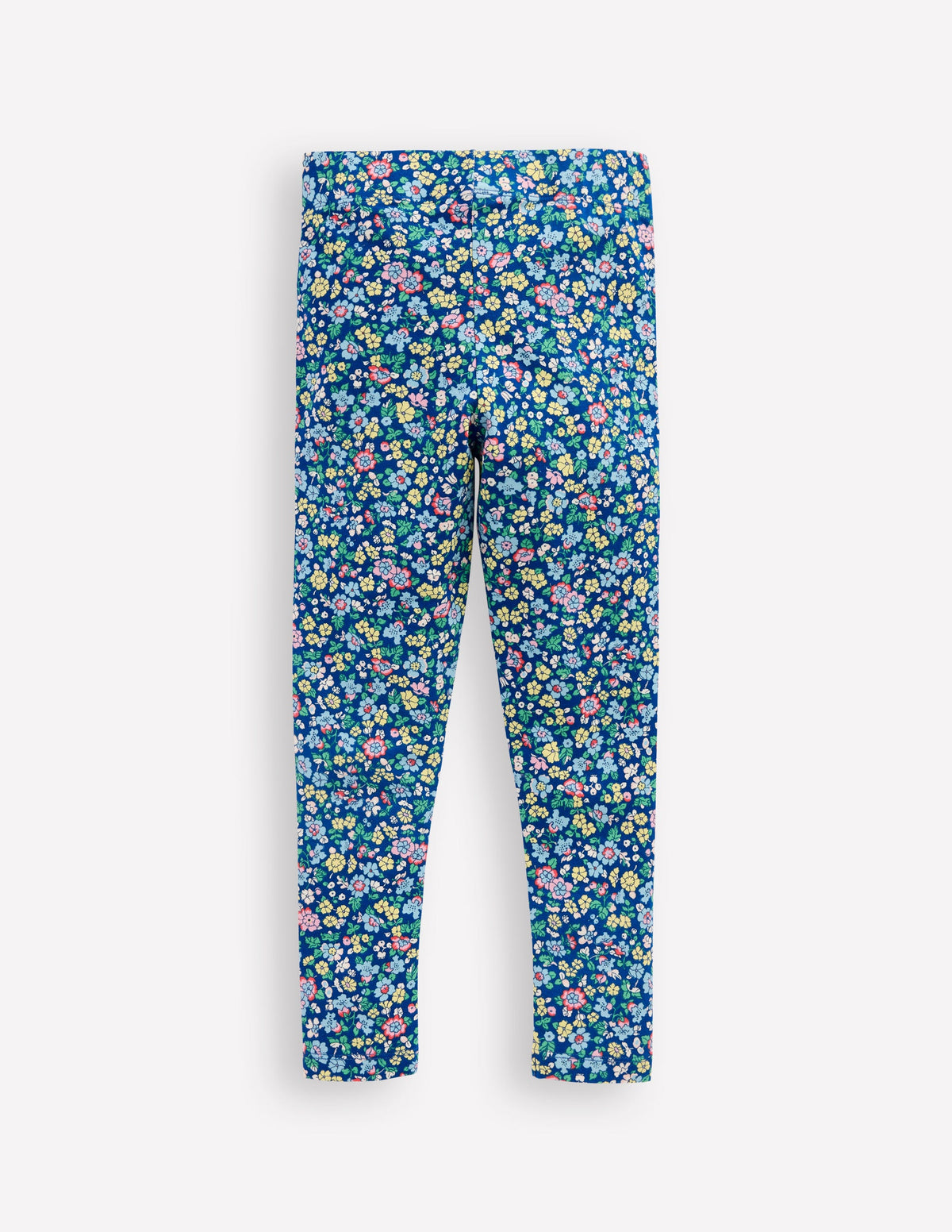 Lustige Leggings für jeden Tag-Saphirblau Nautisches Blumenmuster - Image 2