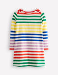 Robe façon marinière fun-À Rayures Multicolores
