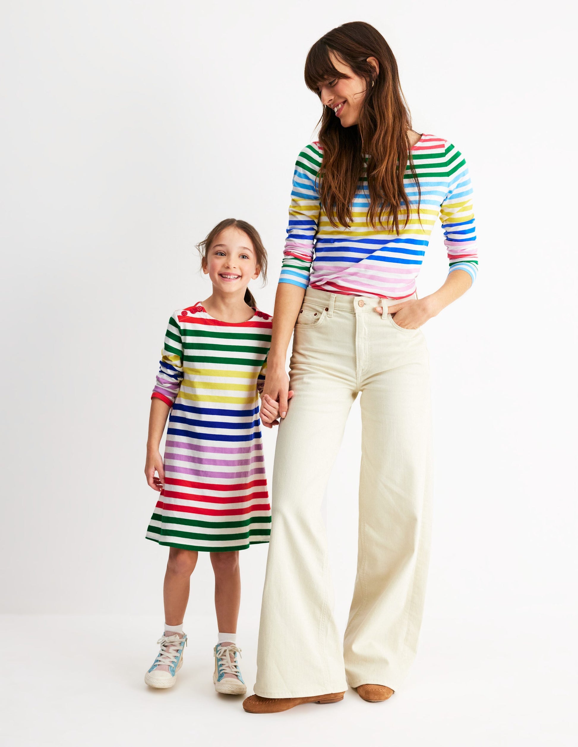Robe façon marinière fun-À Rayures Multicolores-4