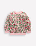 Printed Relaxed Sweatshirt-Chalk Pink Wild Rose