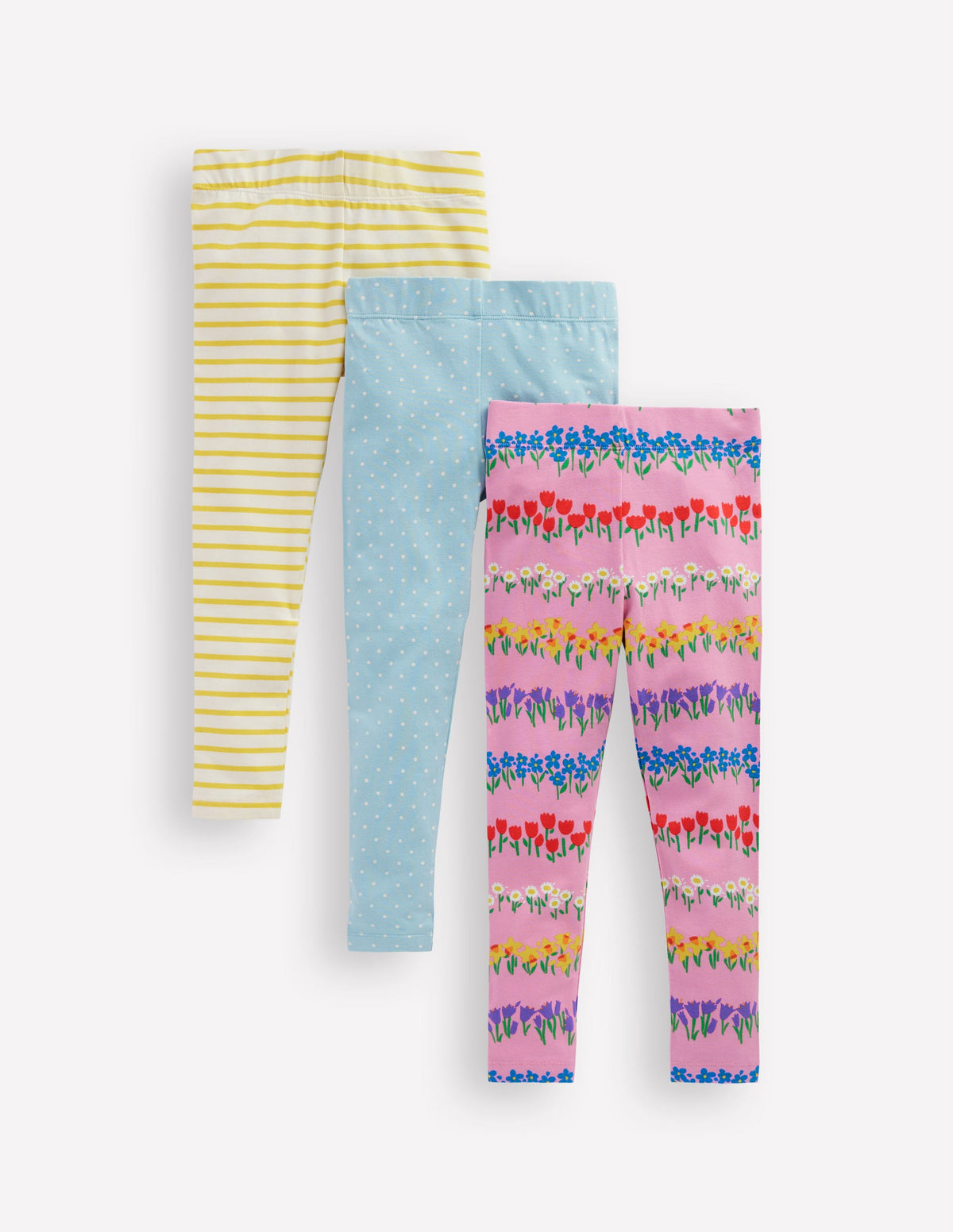 3-Pack Leggings-Spring Time Floral-1
