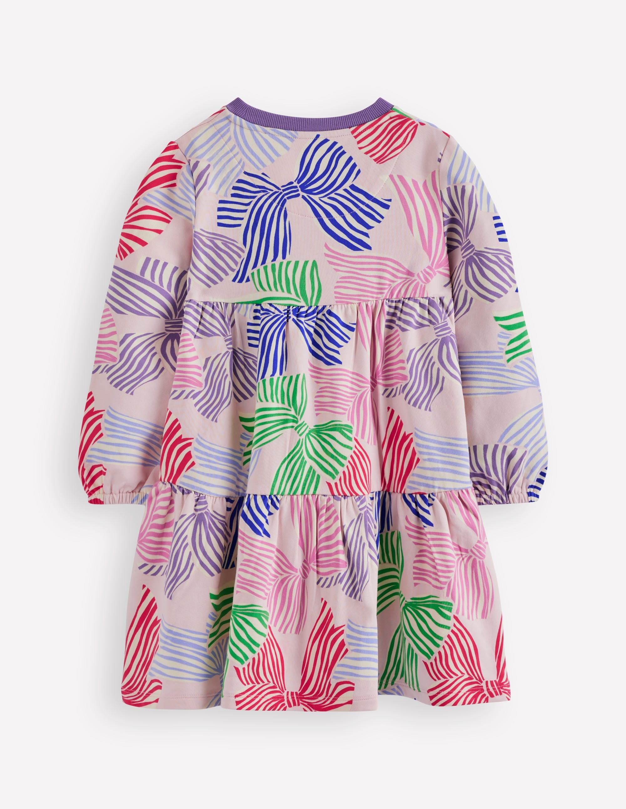 Dixie Gestuftes Sweatshirtkleid-Französisches Rosa Schleifen - Image 2