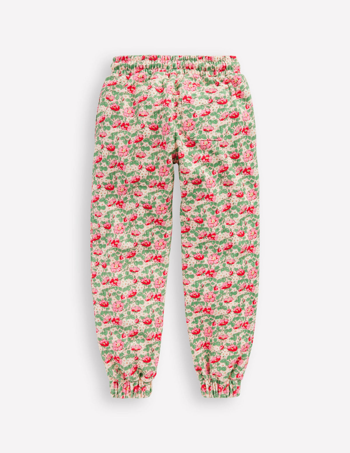 Bedruckte Jogginghose-Kreiderosa Wildrose - Image 2