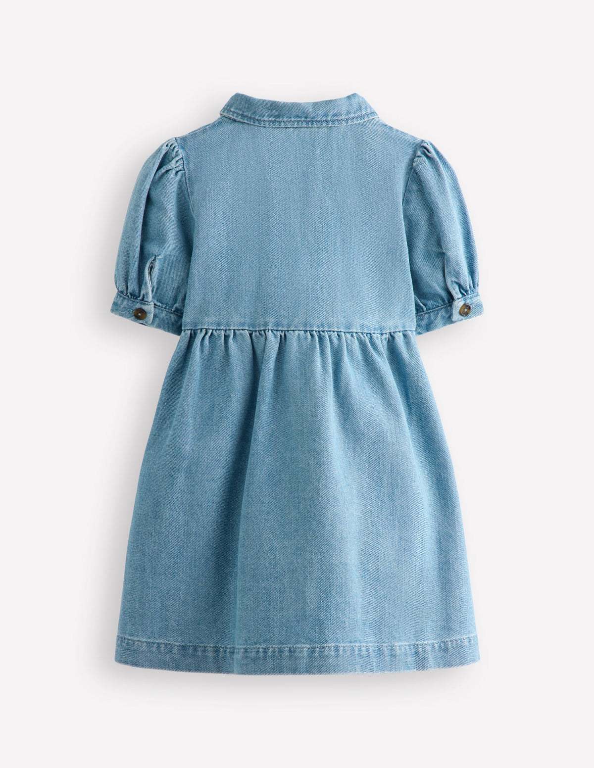 Denim-Hemdblusenkleid-Medium Vintage Denim Erdbeere - Image 2