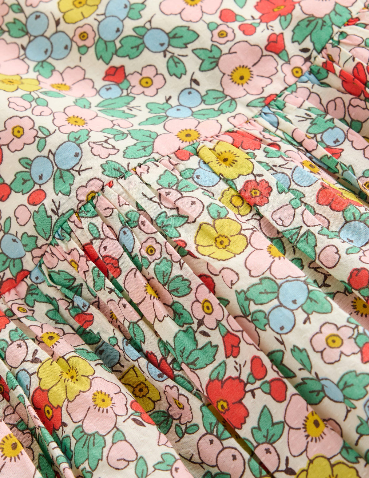 Robe Madeline tissée-Fleur de pommier blanc vanille-3