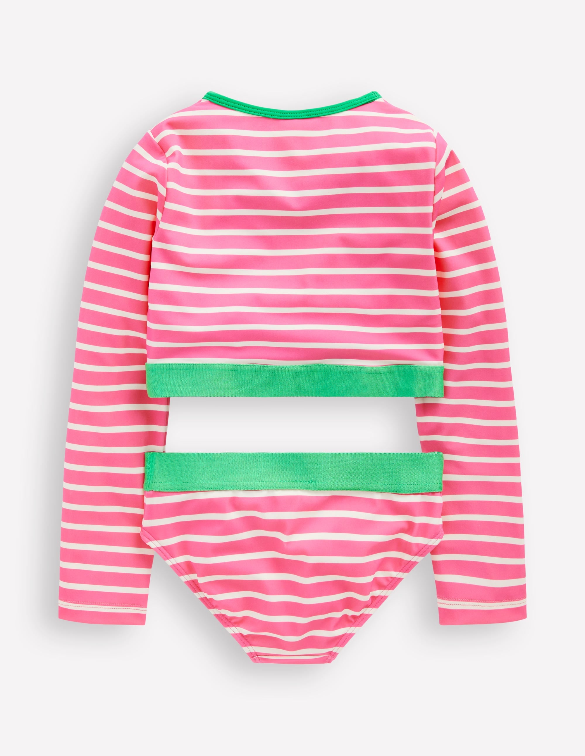 Kurzes Badeshirt-Set-Erdbeere Gestreift - Image 2