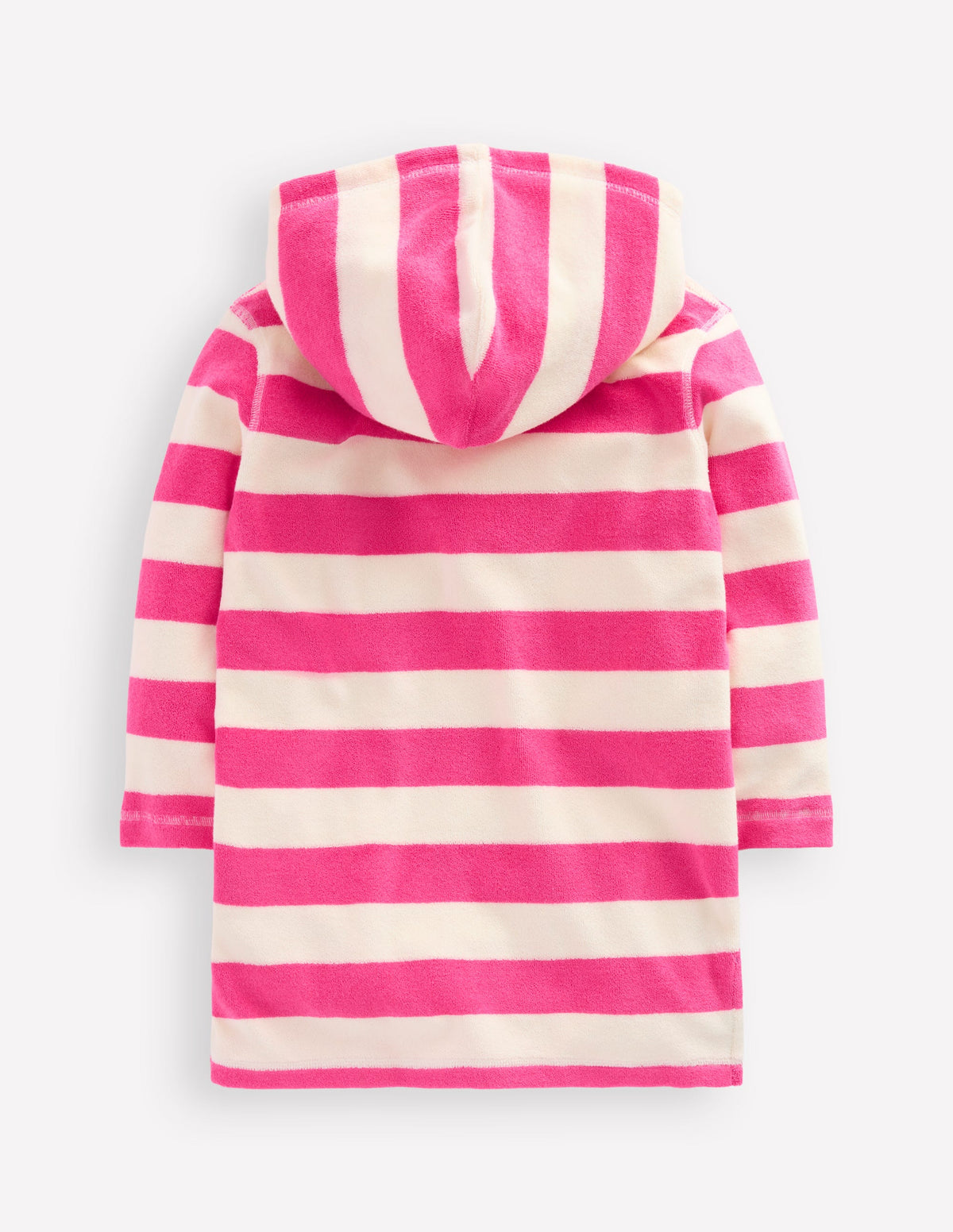 Poncho en éponge Mara-Rayé sirène rose-2