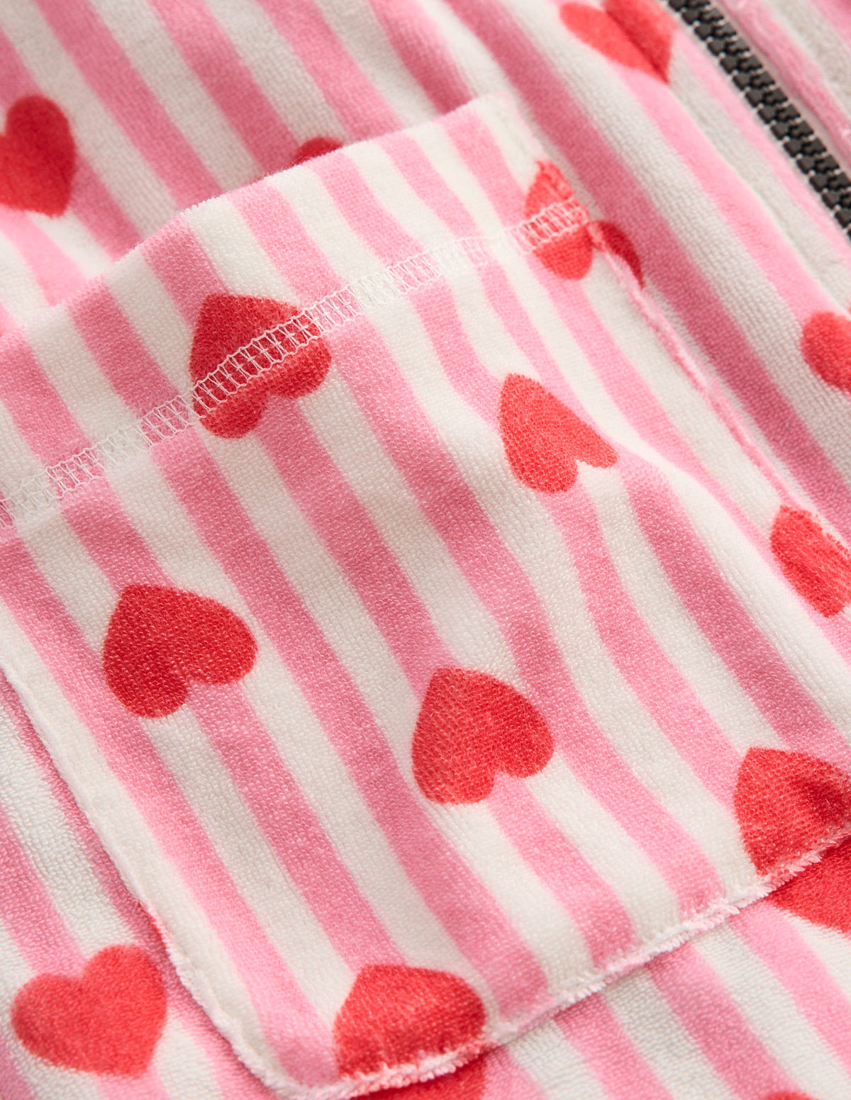 Romie Frottee-Badeponcho mit Reißverschluss-Festivalrosa Riesengänseblümchen-3