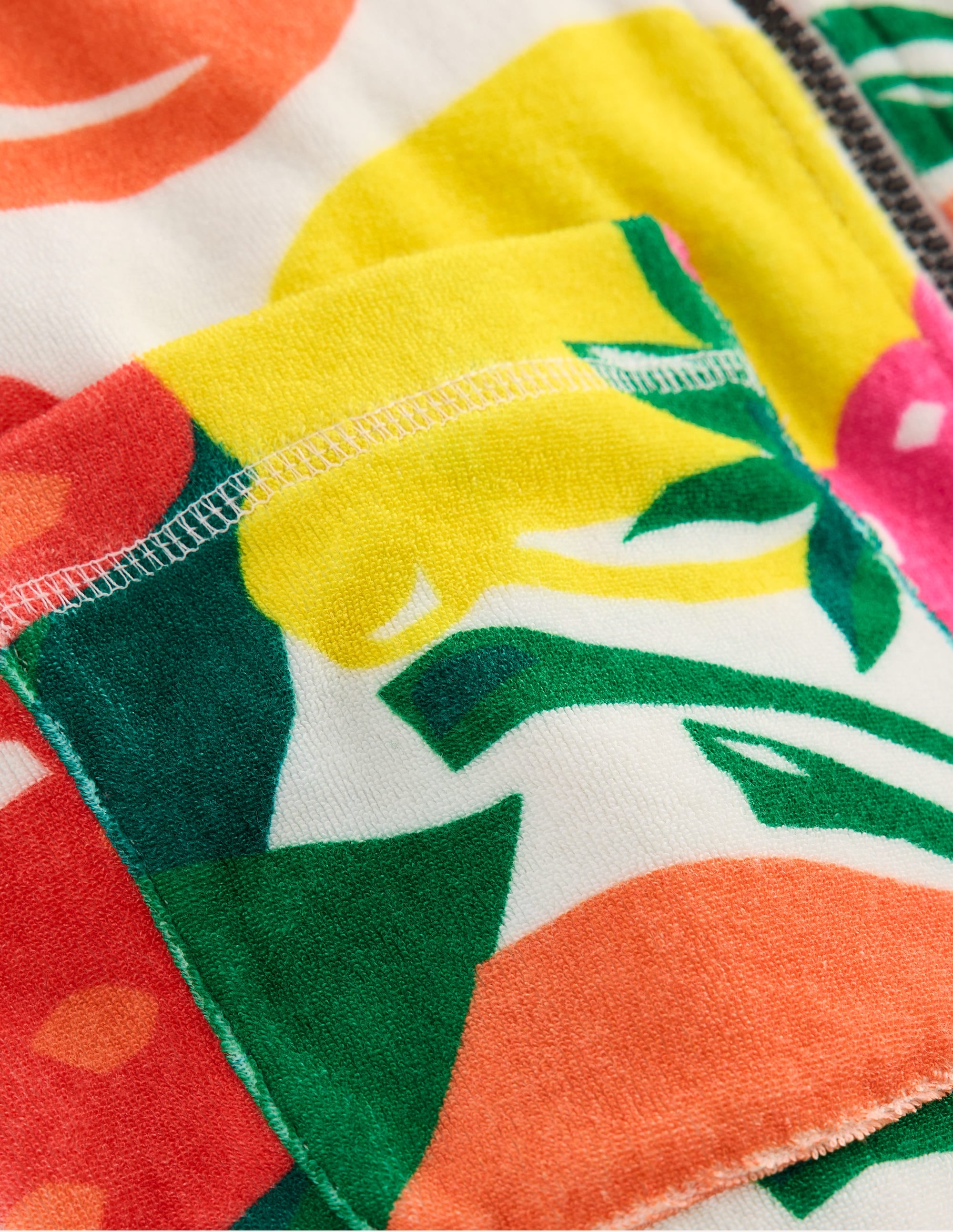 Romie Frottee-Badeponcho mit Reißverschluss-Bunt Riesenfrüchte - Image 3