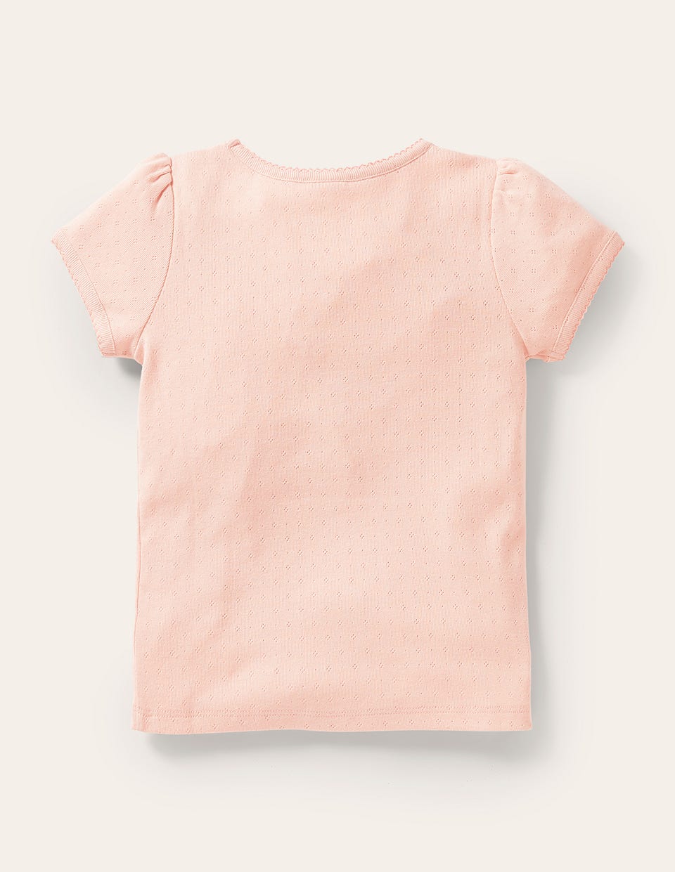 Short Sleeve Pointelle Top-Provence Dusty Pink-2