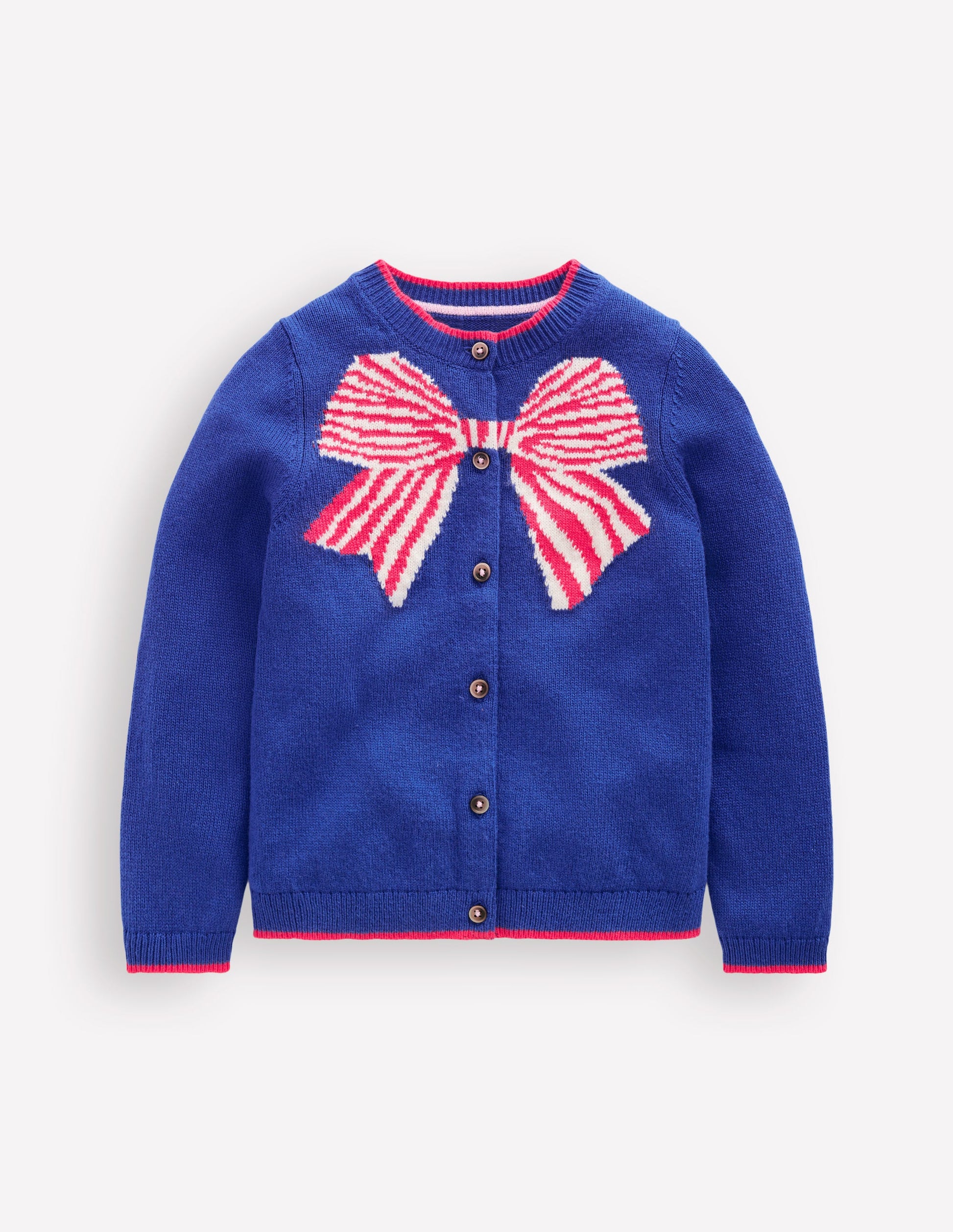 Cardigan Evelyn à logo fun-Nœud bleu héron-1