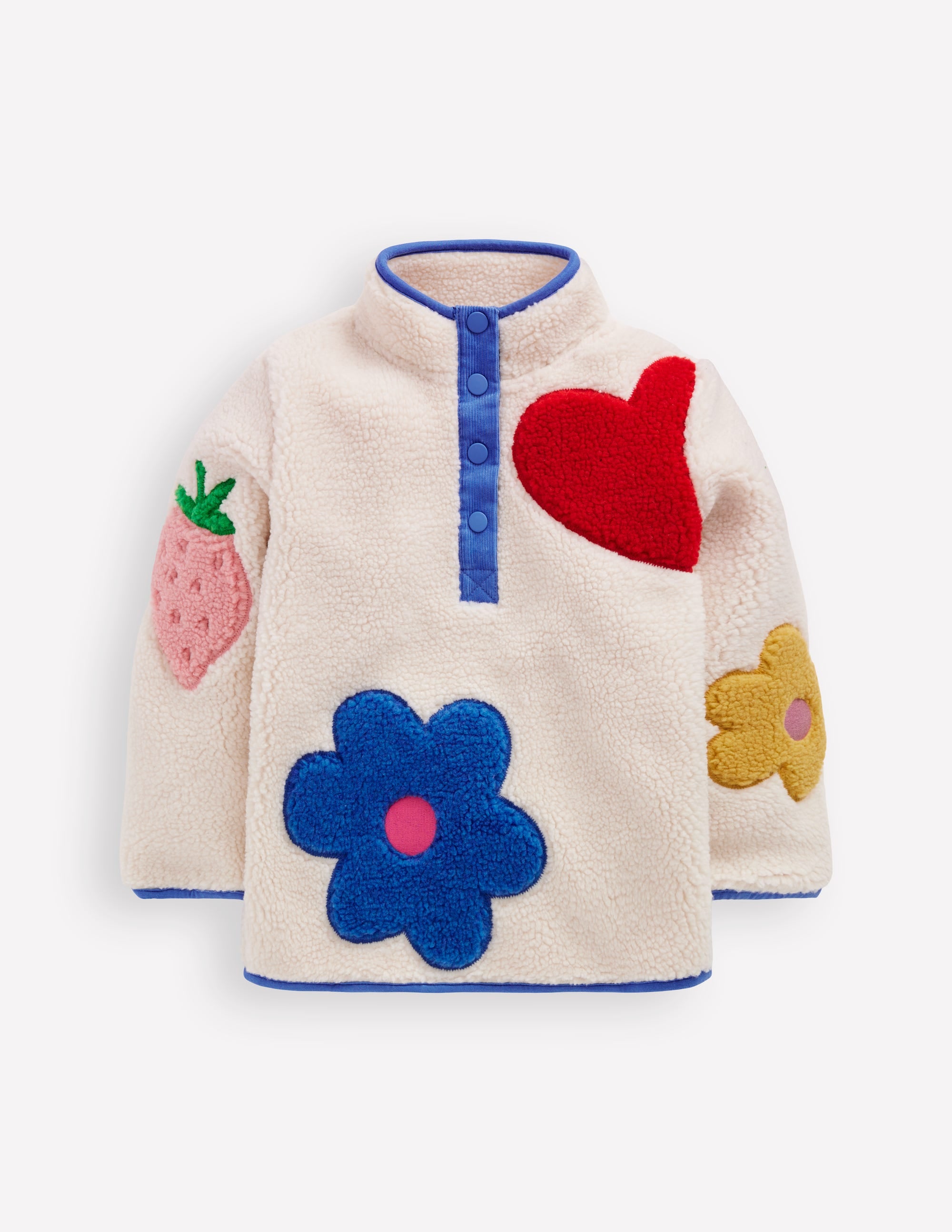 Borg Logo Pop Over-Ivory Strawberry Flower - Image 1