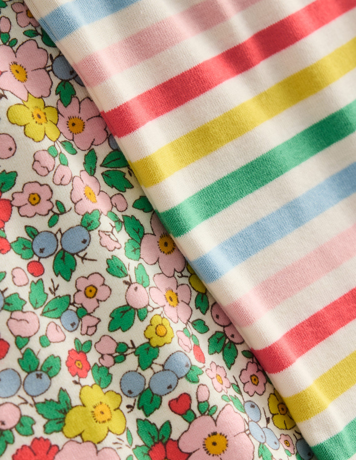 Kurze Schlafanzüge im Doppelpack-Apfelblüte Bunt-3