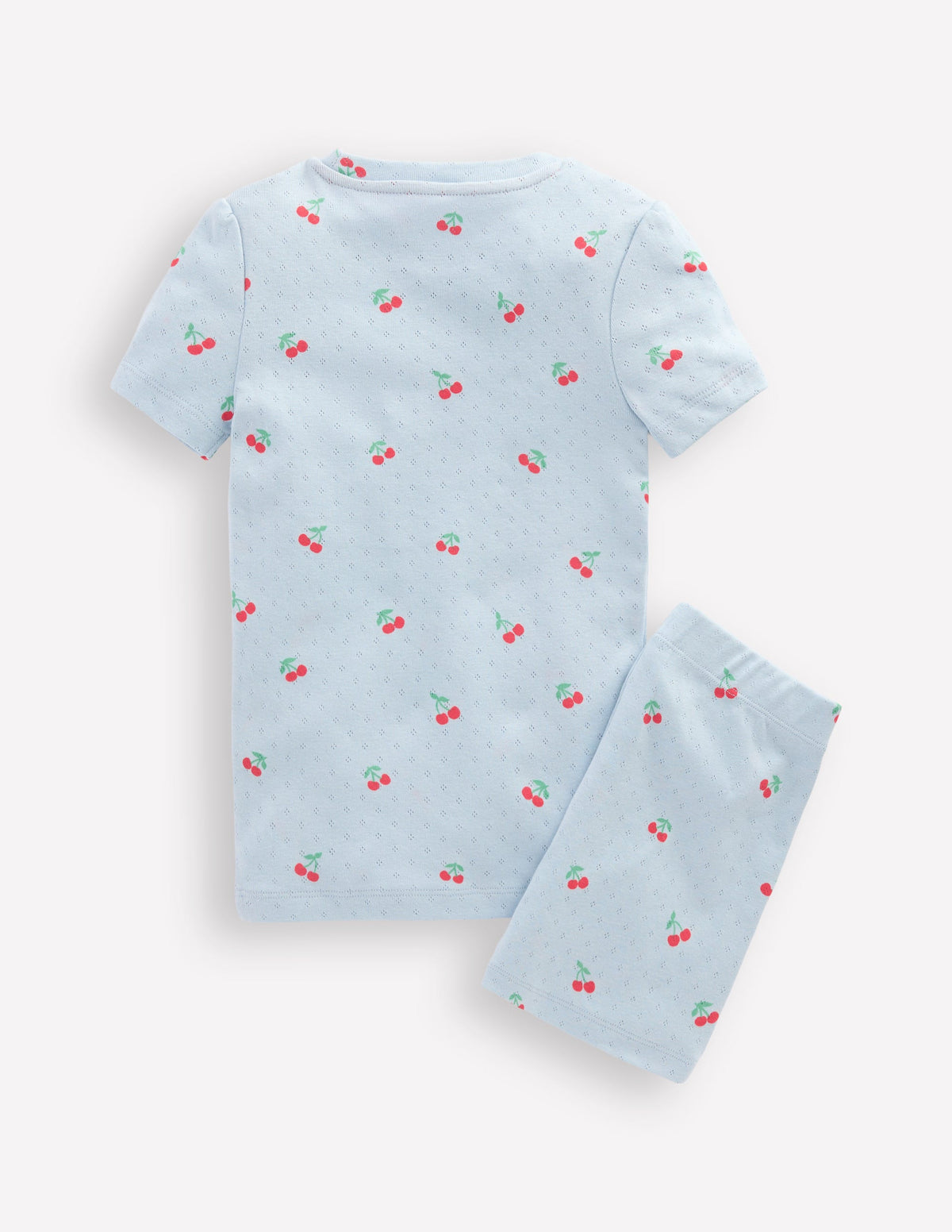 Pyjama douillet en pointelle-Cerises bleu brumeux-2