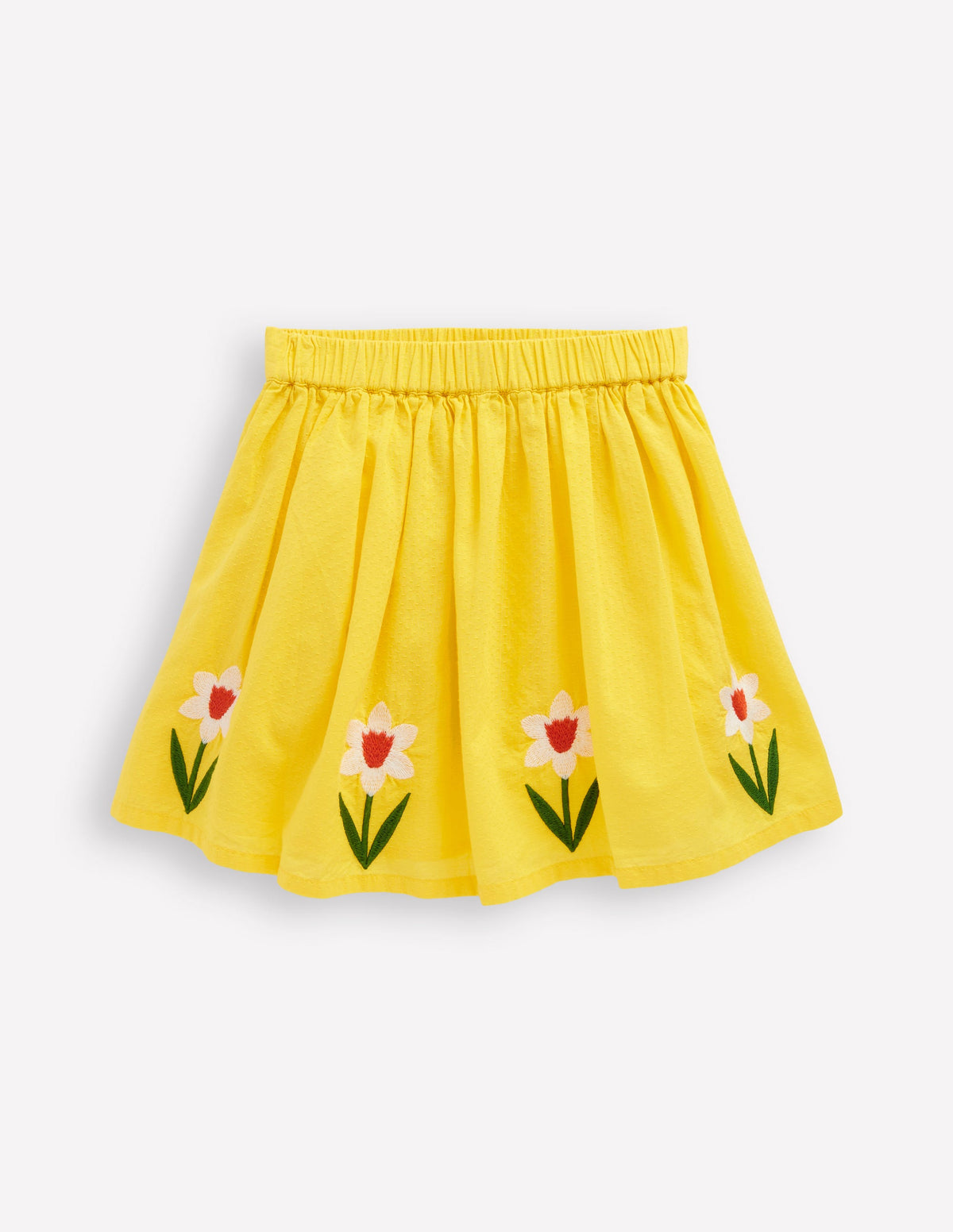 Appliqué Skirt-Tropical Yellow Flowers - Image 1