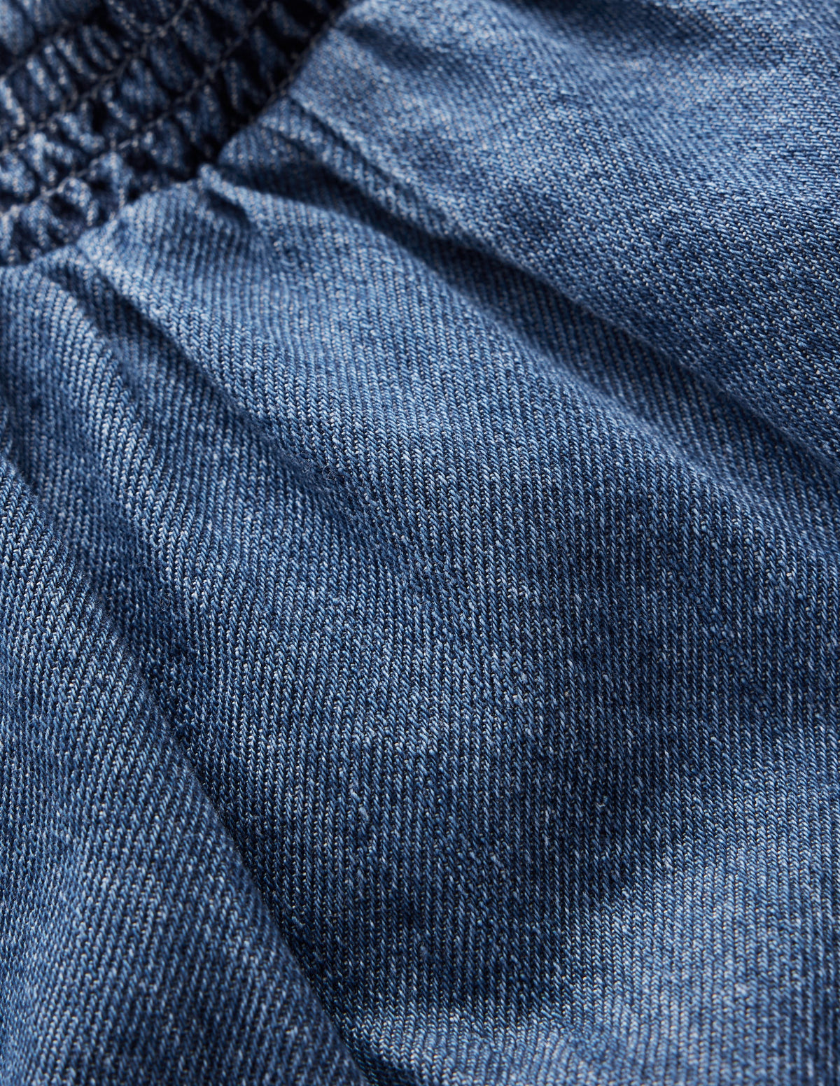 Pull-On Shorts-Mid Vintage Blue-3