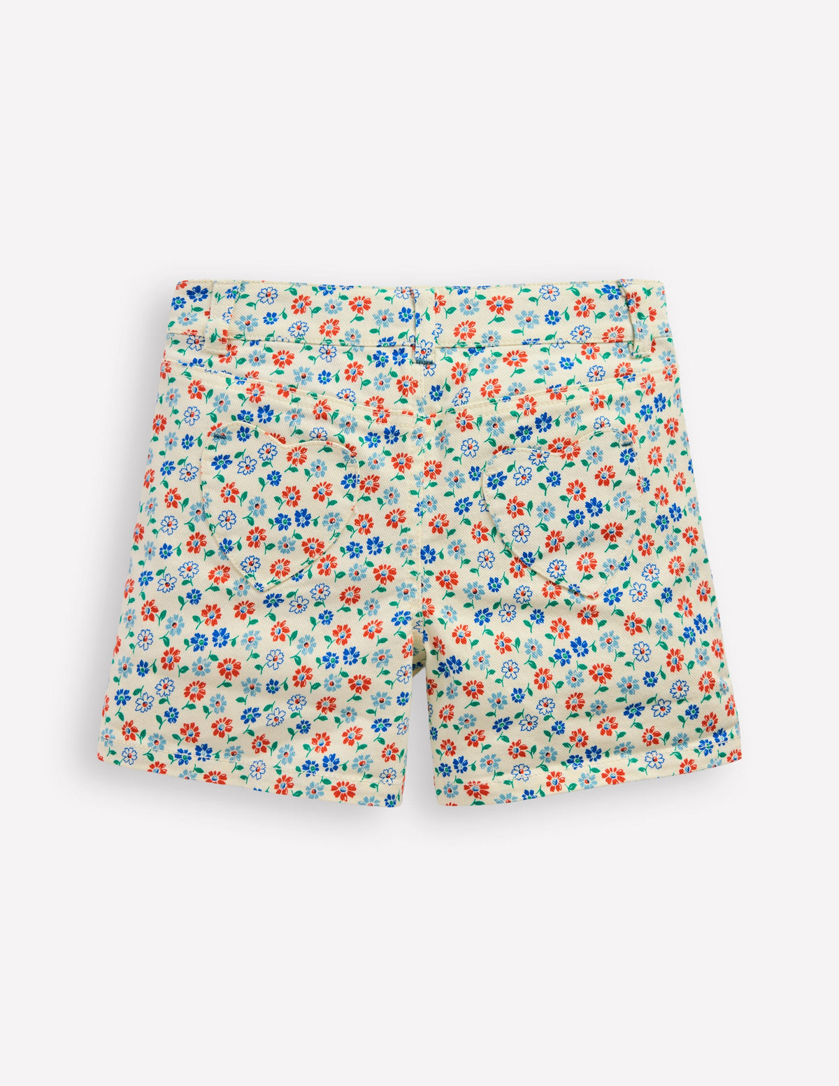 Jeansshorts-Vanilleweiß Vintage Gänseblümchen - Image 2