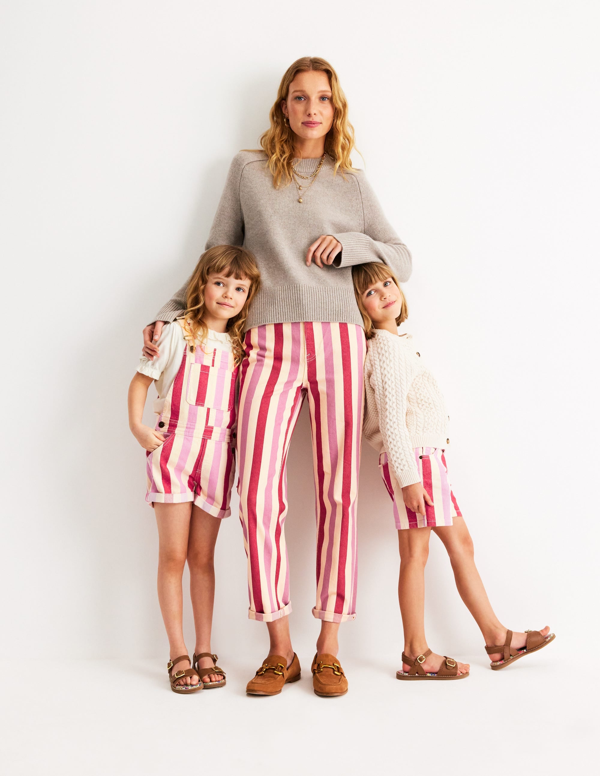 Jeansshorts-Rosa und rote Streifen - Image 4