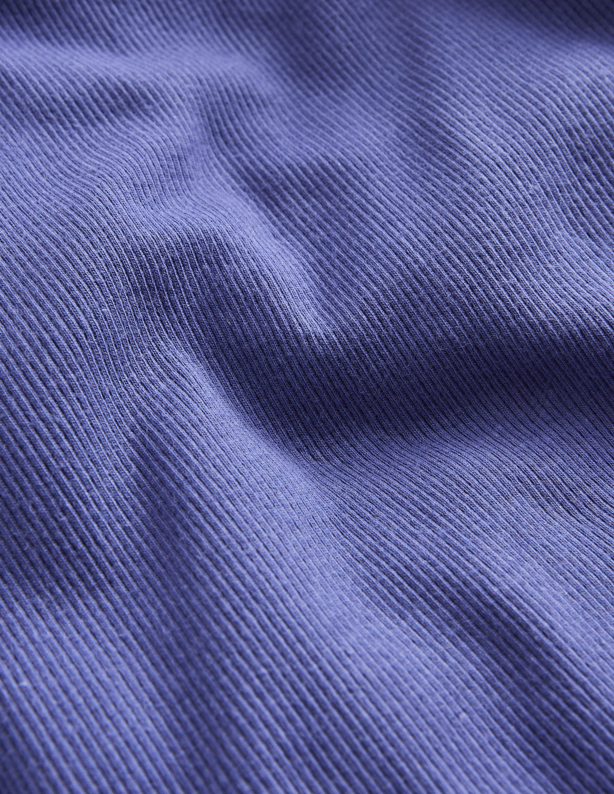 Geripptes Top mit Spitzenbesatz-Blau - Image 3