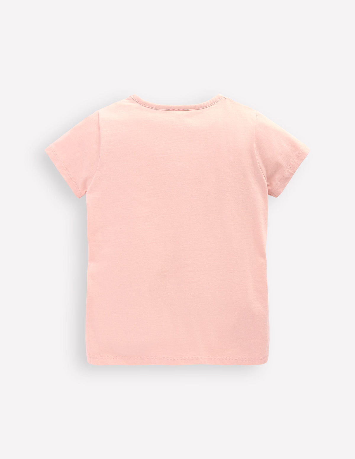 Short Sleeve Appliqué T-shirt-Chalk Pink Mermaid - Image 2