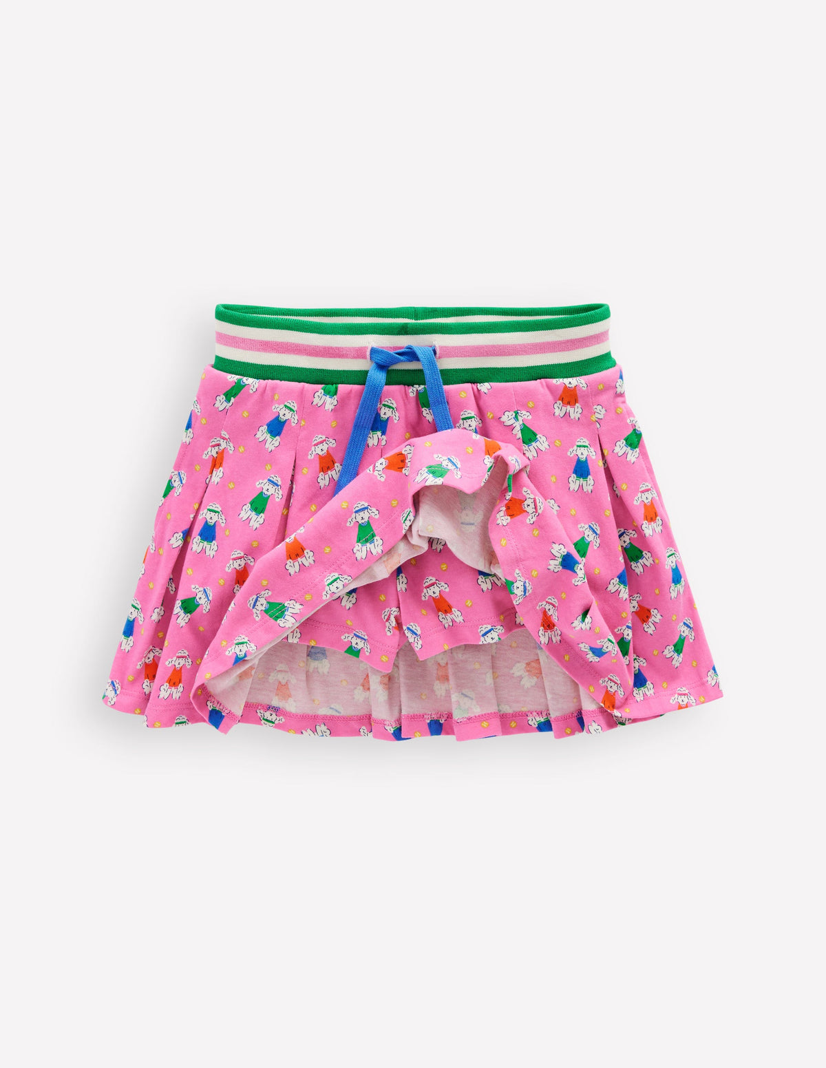 Pleated Jersey Skort-Cosmos Pink Sporty Poodle-4
