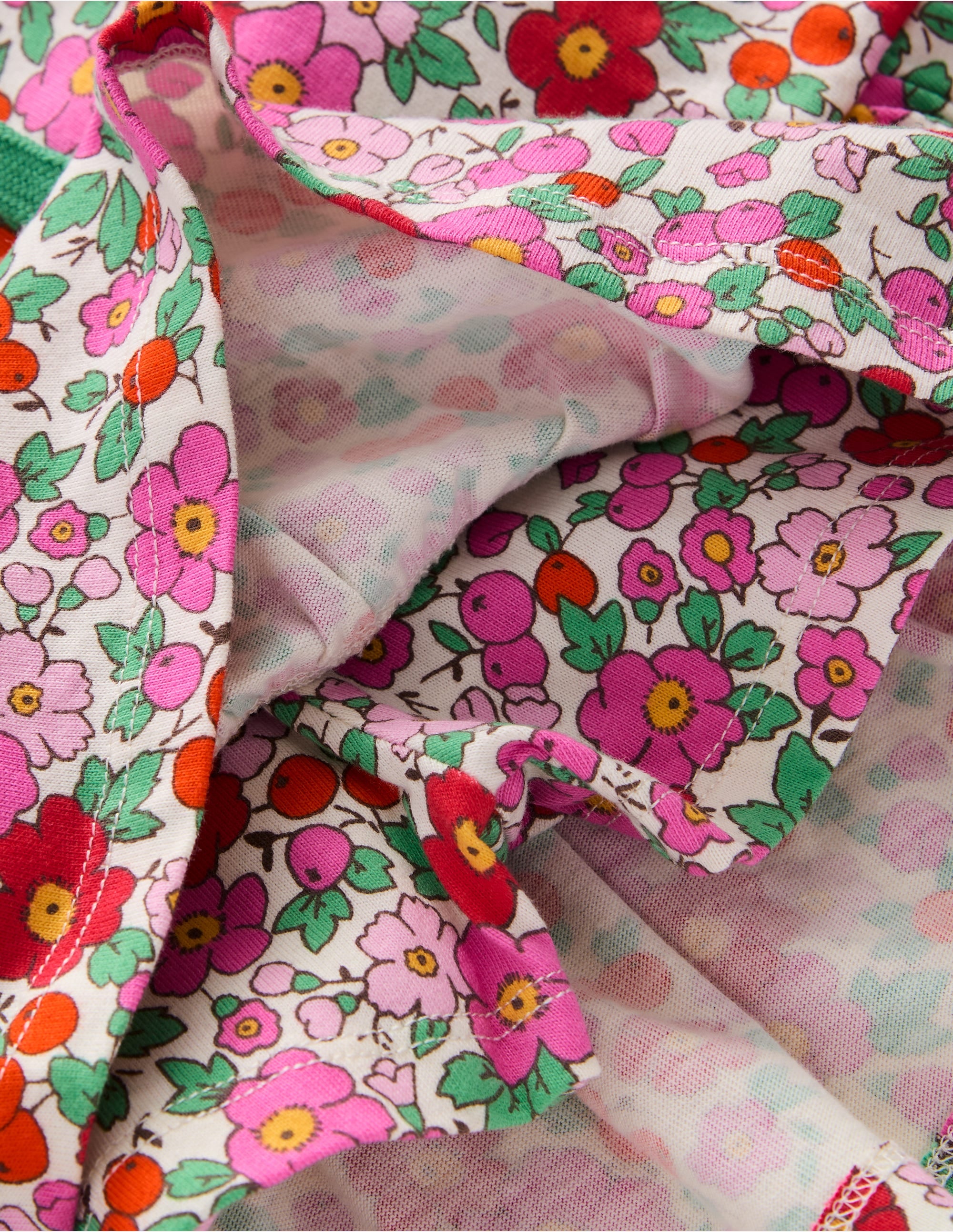 Gestufter Jersey-Skort-Rosa Apfelblüte Blumenmuster - Image 3