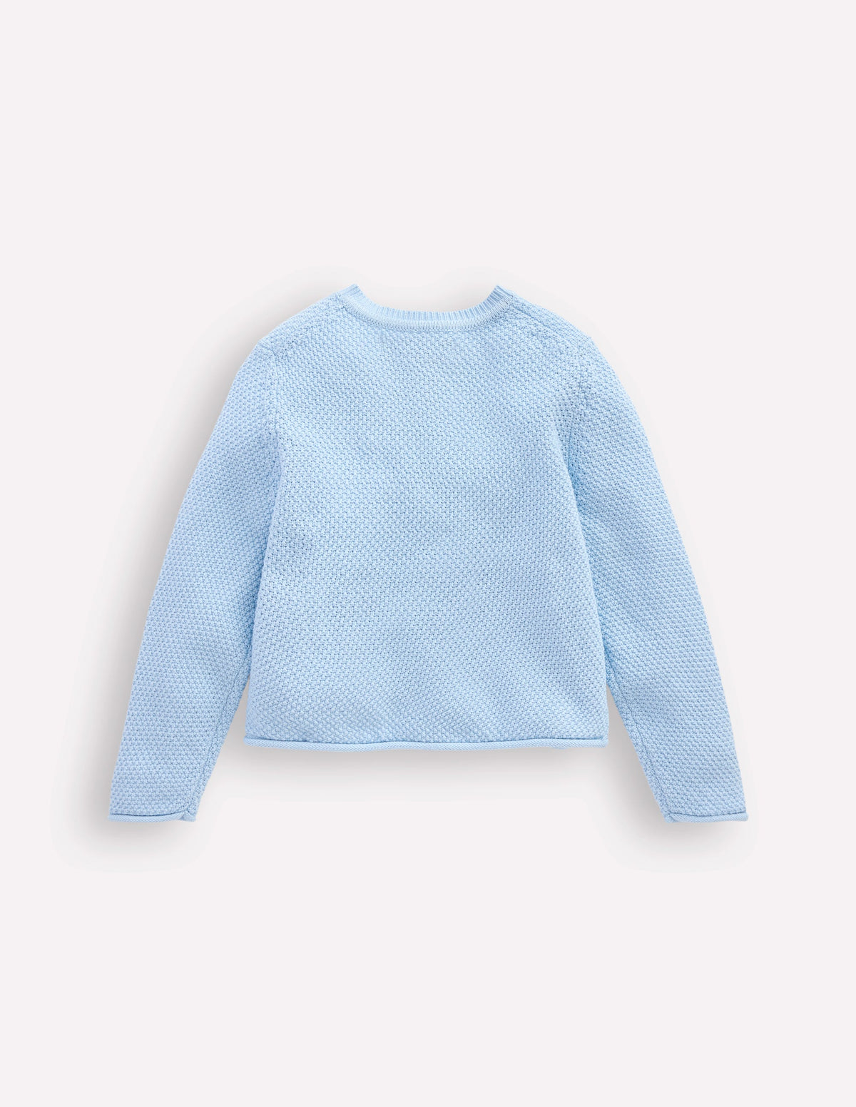 Everyday Cotton Cardigan-Glacier Blue-2