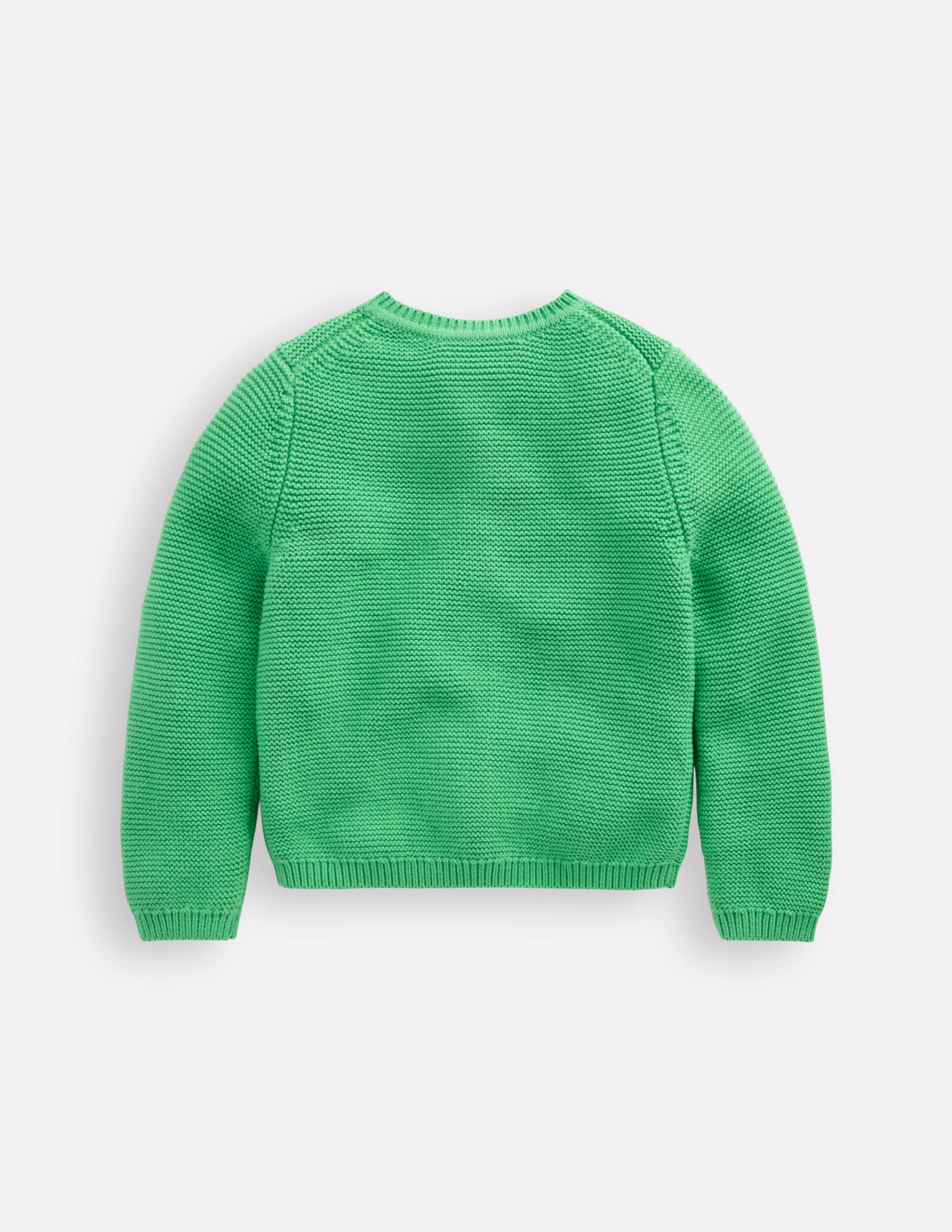 Strickjacke mit Rundhalsausschnitt-Baumgrün - Image 2