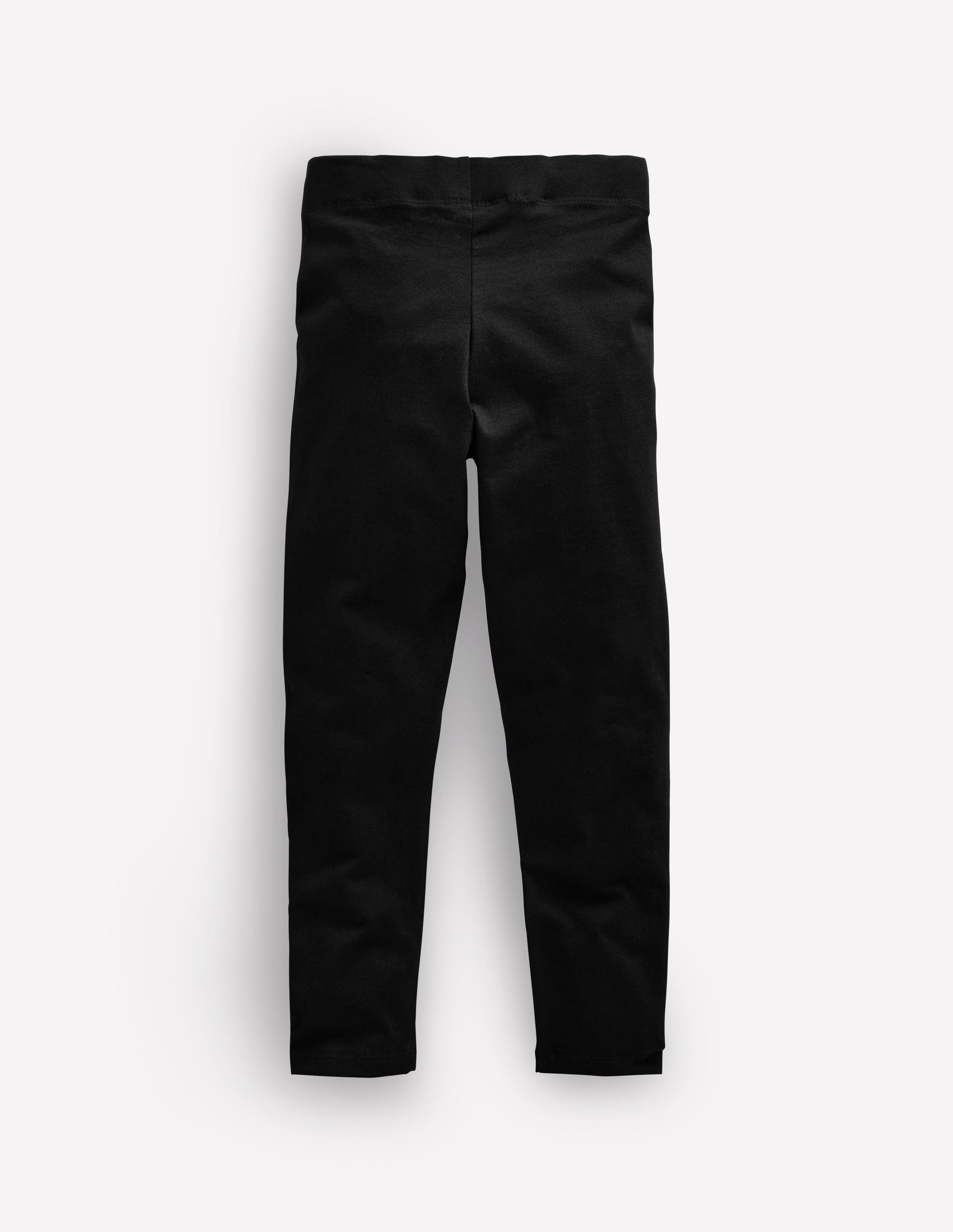 Einfarbige Leggings-Schwarz-2