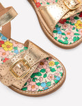 Sandales en cuir à boucles-Aquamarine Bunny