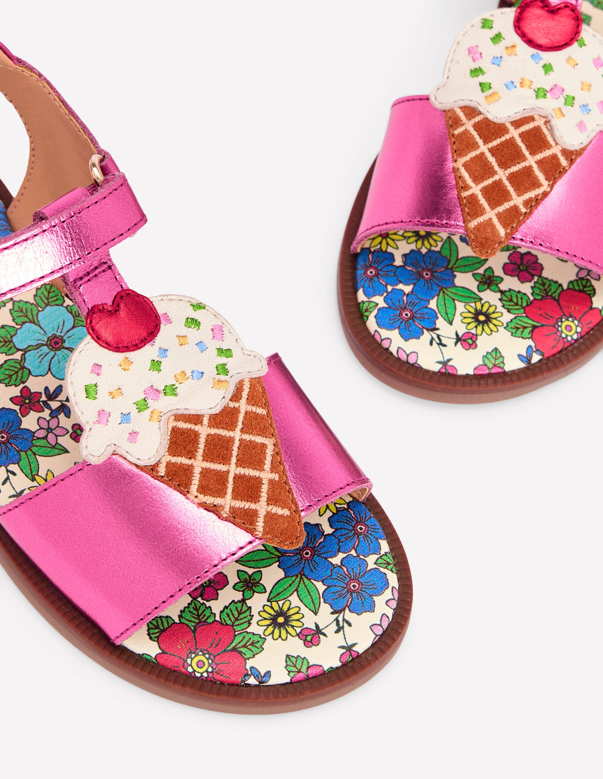 Sandales fun en cuir-Glace - Image 3