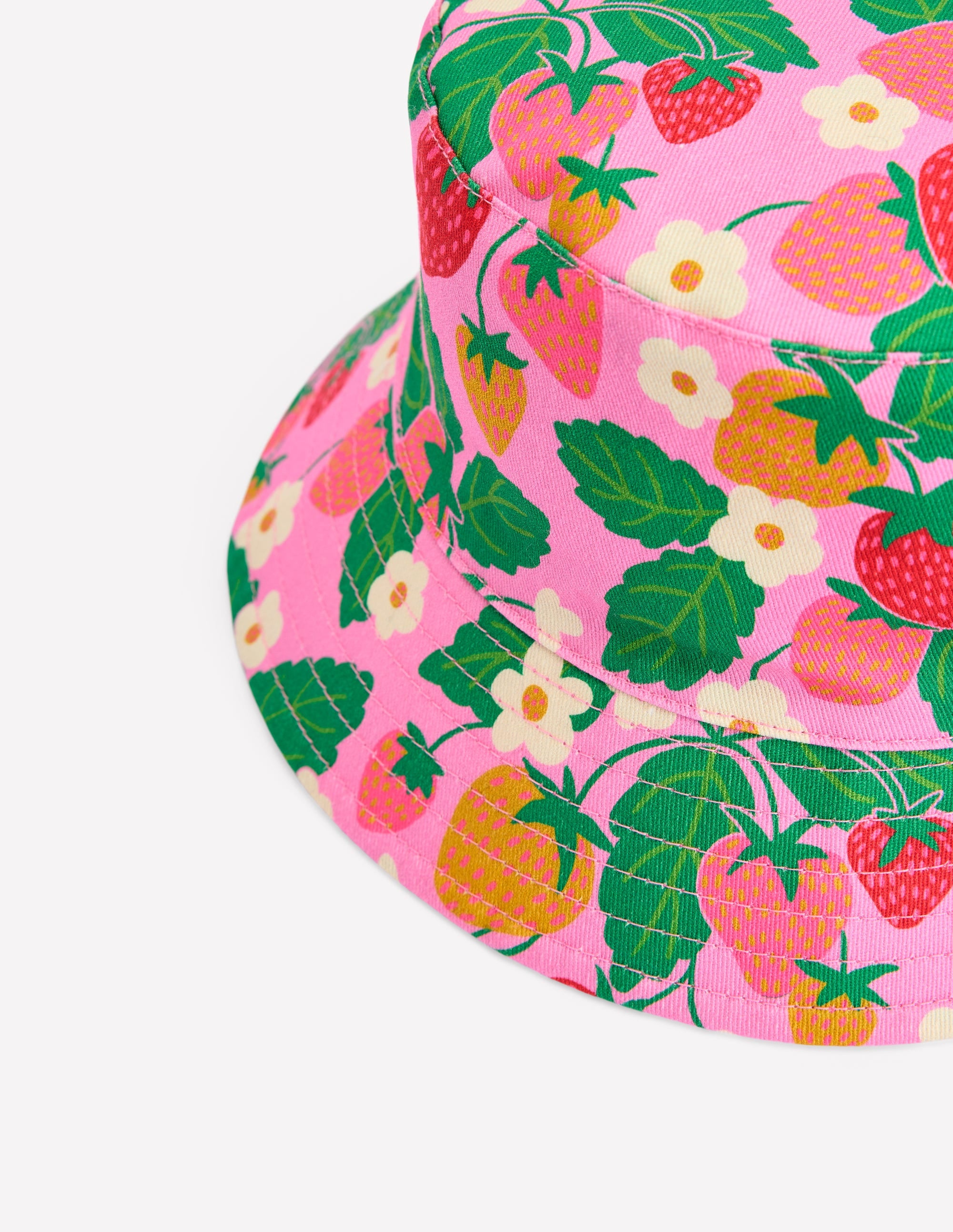 Bob réversible-Fraise vichy rose - Image 3