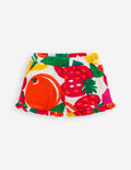 Frottee-Shorts mit Rüschensaum-Bunt Riesenfrüchte