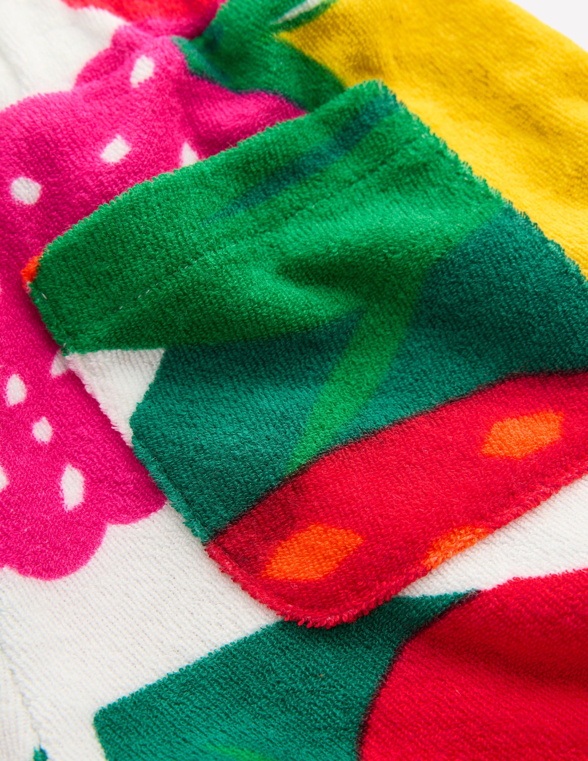 Frottee-Shorts mit Rüschensaum-Bunt Riesenfrüchte-3