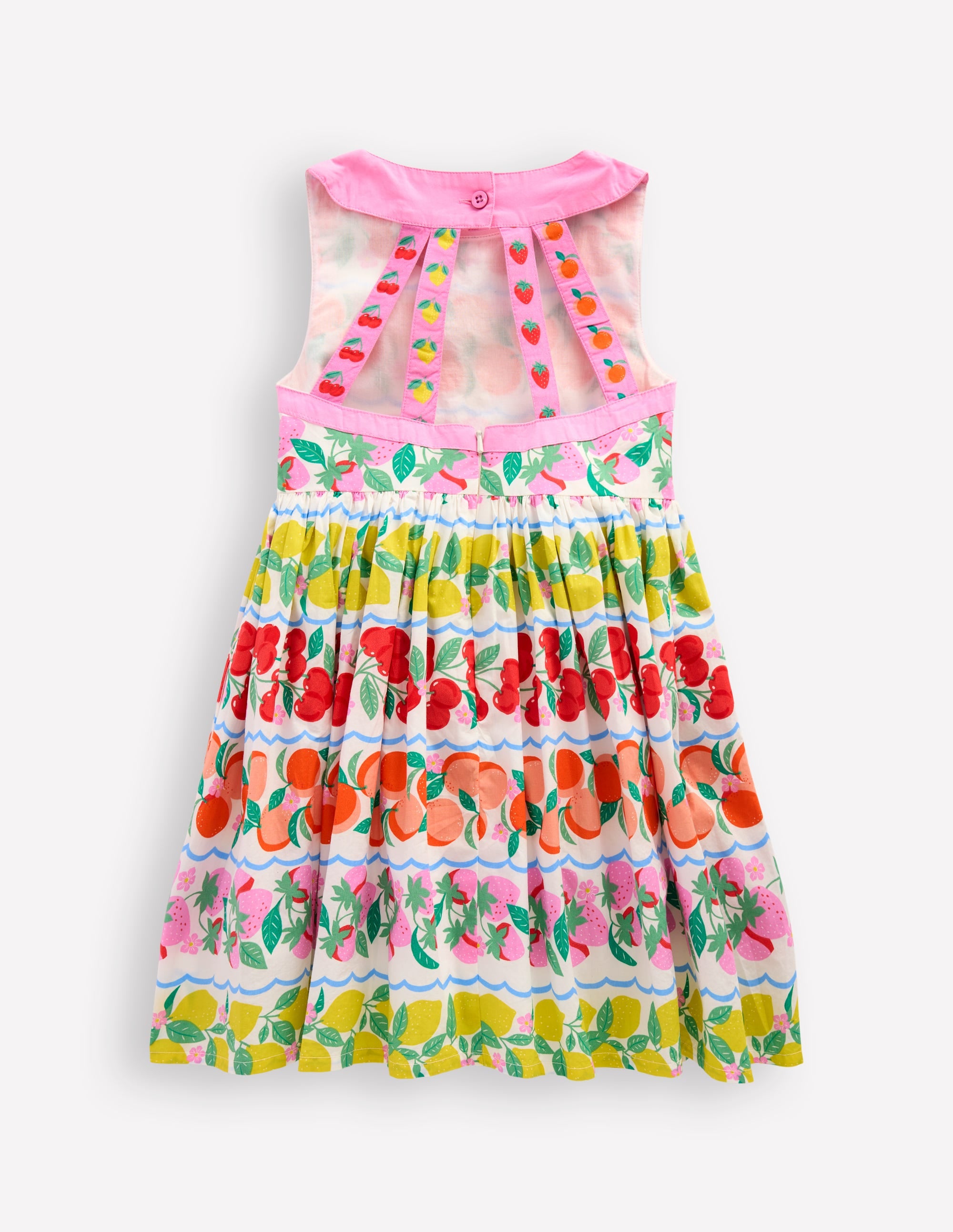 Harlow Kleid mit Rückendetail-Regenbogenfrucht Streifen - Image 3
