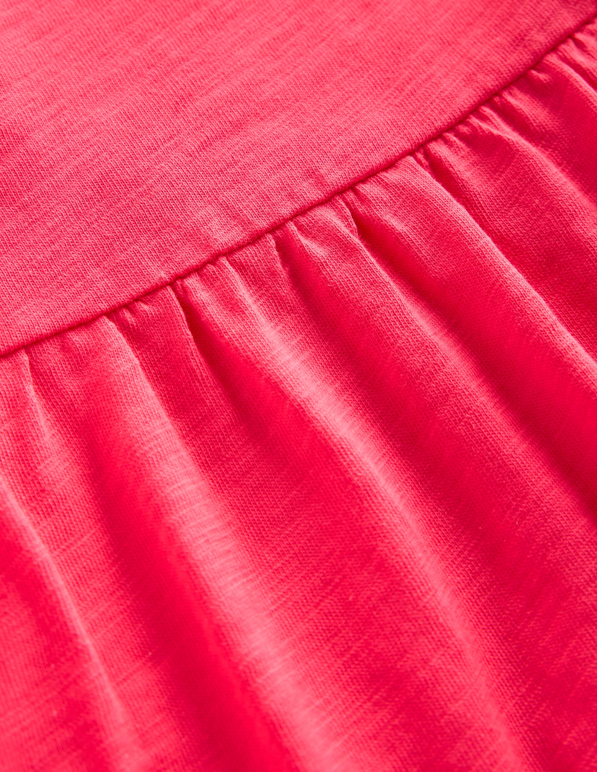 Robe en jersey Ali à pompons-Rose fandango - Image 4