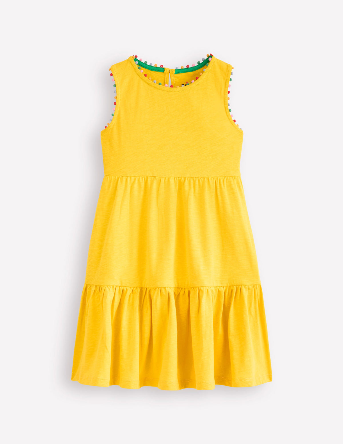 Ali Jerseykleid mit Bommelbesatz-Ananas-1