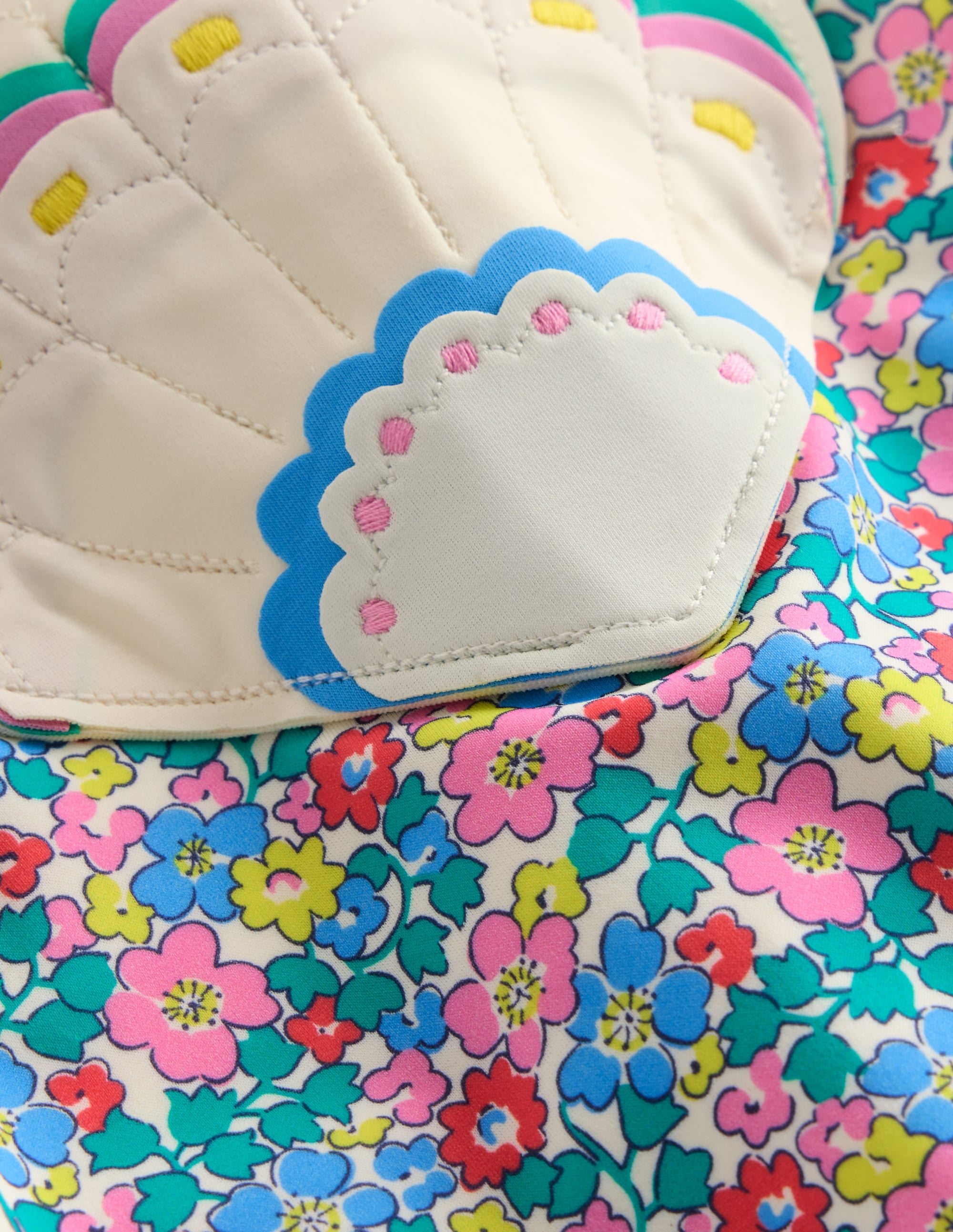 Ellery Badeanzug mit lustigem Logo-Bunt Blumenbeet Muschel - Image 3