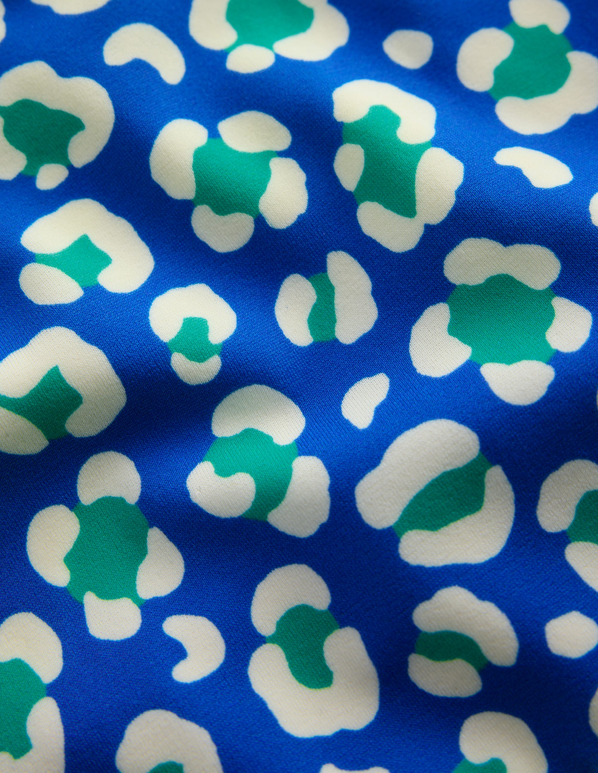 Bikinioberteil mit überkreuzter Rückseite-Aquamarin Leopard - Image 3