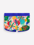 Short de bain à motif-Jungle multi ivoire doux