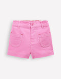 Shorts mit aufgesetzten Taschen-Vintage-Mauve
