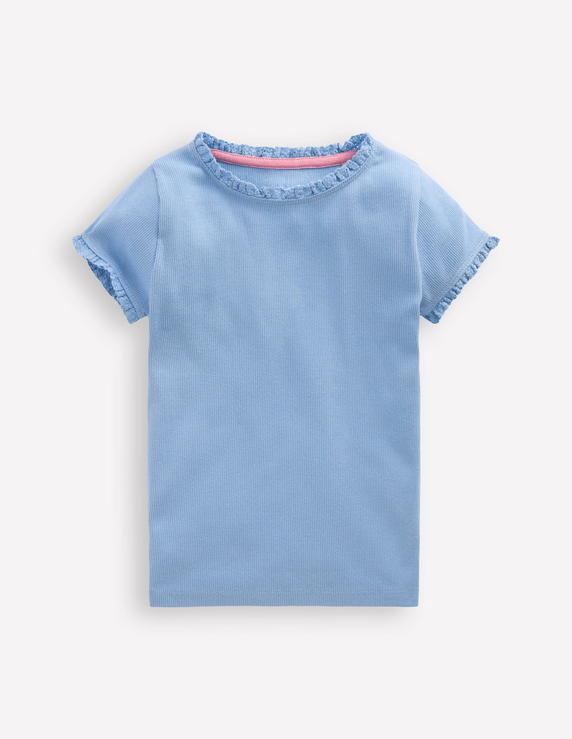 Geripptes Kurzarm-T-Shirt-Multi Spring Meadow-1