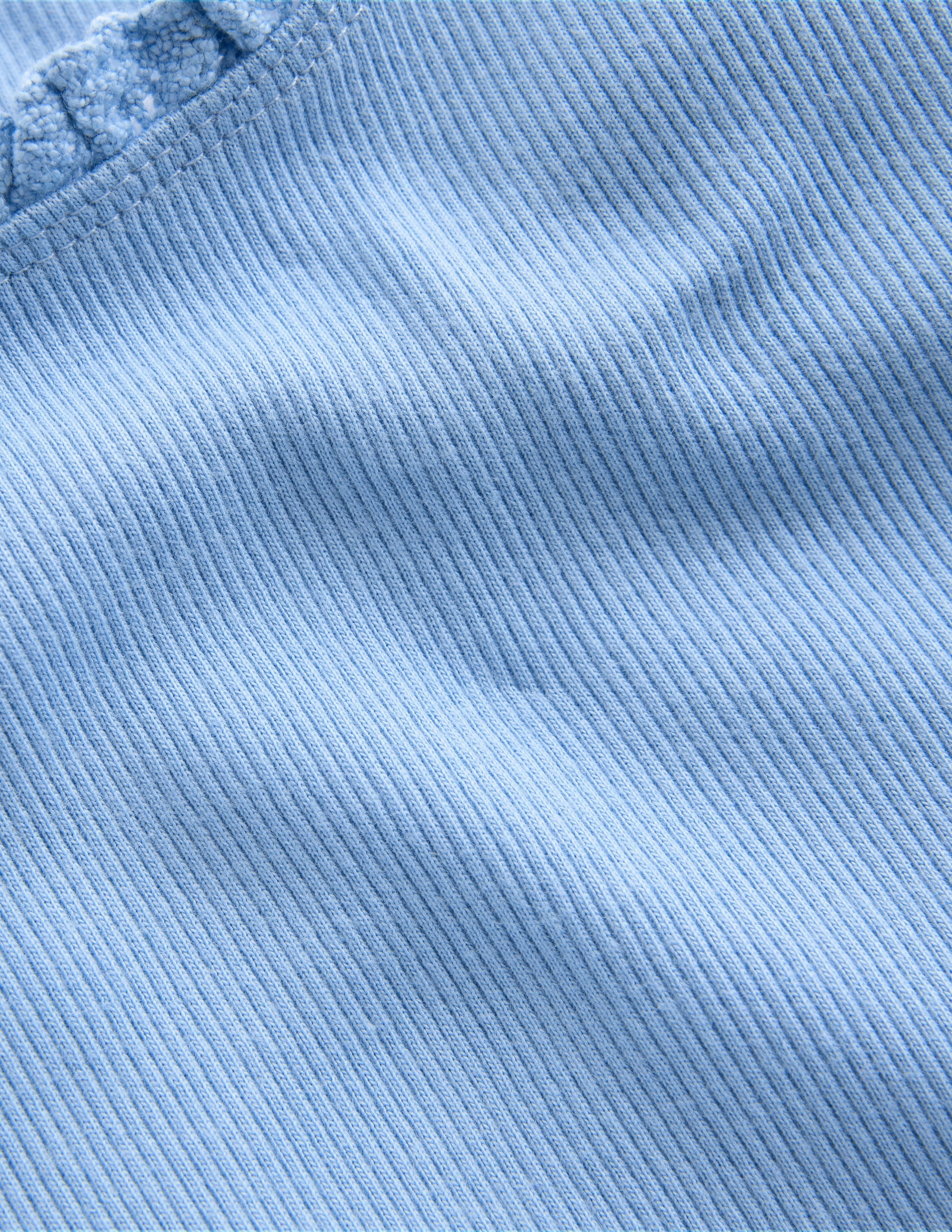Geripptes Kurzarm-T-Shirt-Multi Spring Meadow - Image 3