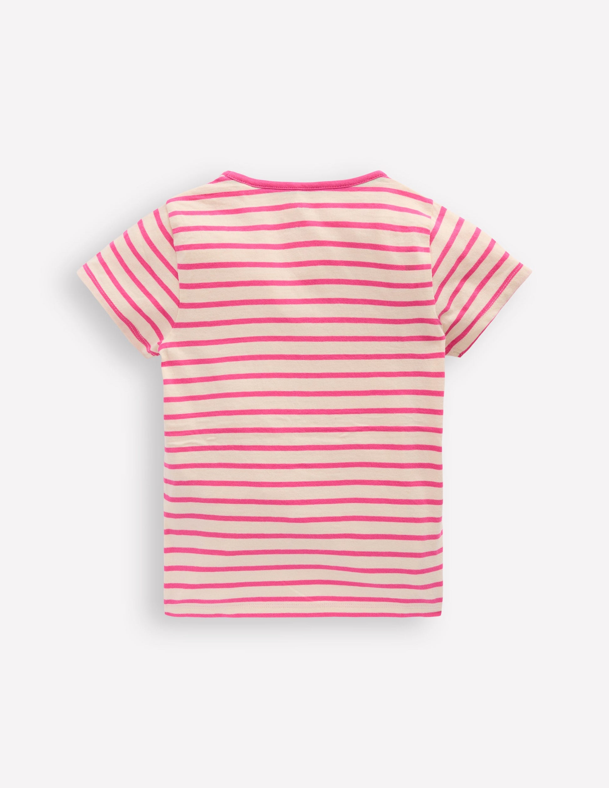 T-shirt manches courtes à appliqué-Guépard rose pétale-2