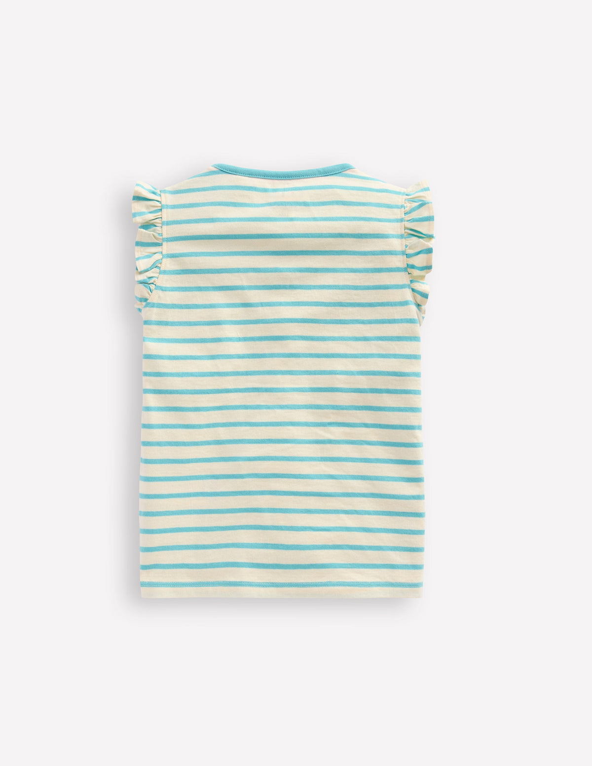 T-Shirt mit Flatterärmeln-Karibikblau Qualle-2